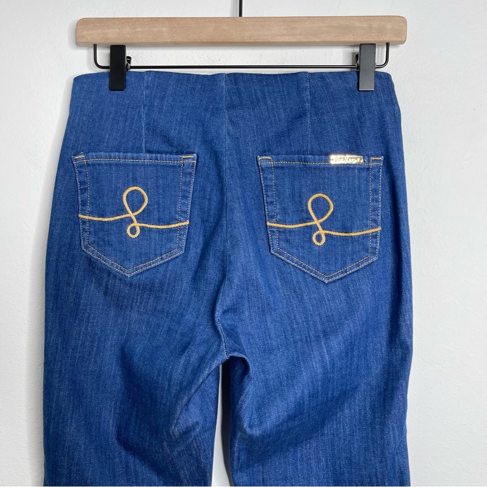 Lilly Pulitzer Ocean Cay High Rise Crop Flare Jeans Size 4 Retro 70’s - Picture 9 of 16
